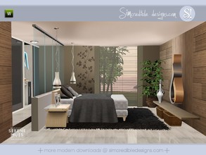 Sims 3 — Serene Hues by SIMcredible! — A modern but cozy bedroom for your sims relax ^^ by SIMcredibledesigns.com