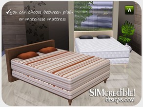 Sims 3 — Serene Hues Bed by SIMcredible! — by SIMcredibledesigns.,com available at TSR