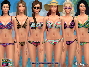 Sims 4 — Set10- The Ultimate Bikini Pack by Cleotopia — With the release of pools in EA's latest patch, your sims are now