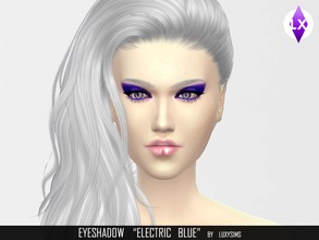 Sims 4 — Electric Blue by LuxySims3 — Eyeshadow for females. One recolor. Enjoy :3
