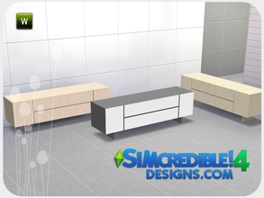 Sims 4 — Metropole Sideboard by SIMcredible! — by SIMcredibledesigns.com available at TSR