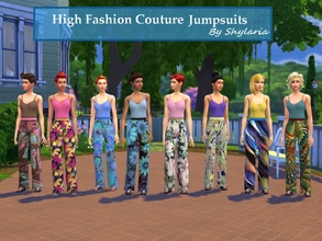 Sims 4 — Ladies High Fashion Couture Jumpsuit by Shylaria — All eyes will be on your Sims 4 Lady when she enters the