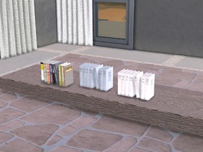 Sims 4 — Living Acacia - Book Set 1 by ung999 — Living Acacia - Book Set 1 Located at : Decor / clutter Colors option: 3