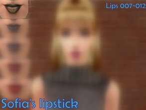 Sims 2 — Sofia\'s lipstick - Mocha Lip by Well_sims — Beautiful lipsticks in 6 color (Mocha,candy,mignight,wine,bruise