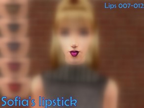 Sims 2 — Sofia\'s lipstick - Candy lips by Well_sims — Beautiful lipsticks in 6 color (Mocha,candy,mignight,wine,bruise
