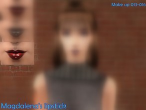 Sims 2 — Magdalena\'s lipstick  - Lips Poison apple by Well_sims — Beautiful lipsticks in 4 colors for your sim. -Poison