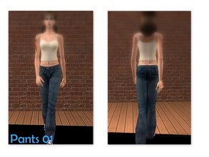 Sims 2 — Pants 01 by Well_sims — Beautiful blue jeans for your sim.