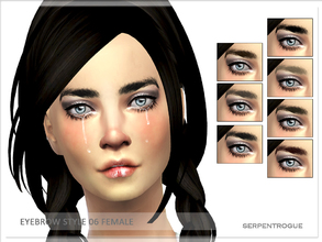 Sims 4 — eyebrow style 06 female by Serpentrogue — Only for females Teen to elder Found in eyebrows selection 7 colours