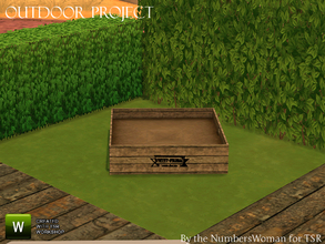 Sims 4 — Outdoor Project Box Garden by TheNumbersWoman — For the outdoor planning in all of us.The NumbersWoman at TSR.