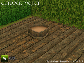 Sims 4 — Outdoor Project Garden Basket by TheNumbersWoman — For the outdoor planning in all of us.The NumbersWoman at
