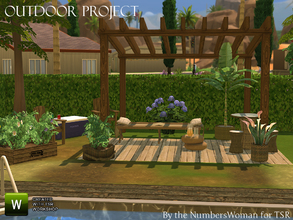 Sims 4 — Outdoor Project by TheNumbersWoman — Bringing That shabby look to your garden, this set has all the things you