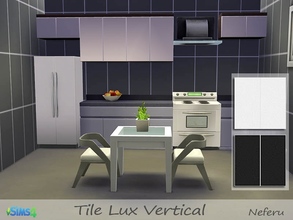 Sims 4 — Tile Lux Vertical by Neferu2 — Vertical tile in 3 colors
