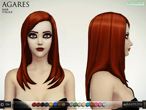 Sims 4 — Madlen Agares Hair by MJ95 — New hairstyle that will add a little volume to your sim's hair. Perfect for every