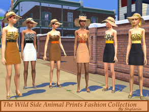 Sims 4 — The Wild Side Animal Prints Fashion Collection by Shylaria — It is my pleasure to present to you my new Wild