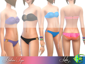 Sims 4 — Bikini Time Bottoms  by Lulu265 — A set of Bikini bottoms to match the tops , 4 colours 