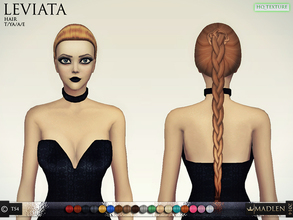 Sims 4 — Madlen Leviata Hair by MJ95 — Casual braid hairstyle for your sim! Mesh is completely new (made by myself) and