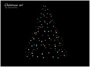 Sims 4 — Christmas garland by Severinka_ — Sparkling garland for the Christmas tree Christmas Set 2015 2 color