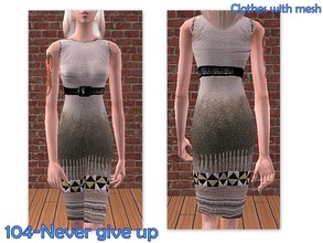 Sims 2 — 104-Never give up by Well_sims — Beautiful pencil dress for your sim.