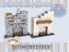 Sims 3 — Winter Choices - Fireplace by SIMcredible! — It's SIMcredible! Small box of goodies #5 - Your lovely source for