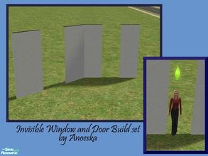 Sims 2 — Invisible Window and Door Build Set by AnoeskaB — This may look like a weird set. It does not only look weird,