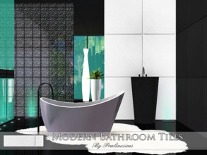 Sims 3 — Modern Bathroom Tiles by Pralinesims — By Pralinesims