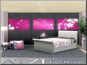 Sims 3 — ATZI_Girl Dreams by ATZI — a pretty picture set for beautiful girl rooms.