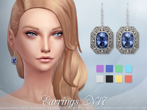 Sims 4 — KanoYa Earrings N17 by KanoYa — New mesh My mesh, my texture, dont edit please 8 recolors