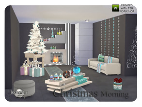 Sims 4 — Christmas morning living by jomsims — Christmas morning living .Hello here my christmas set living .To think