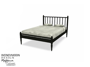 Sims 3 — Molybdenum Bed by wondymoon — - Molybdenum Bedroom - Bed - Wondymoon|TSR - Dec'2014