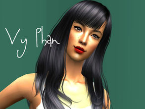 Sims 2 — Vy Phan by renegaderunway — Vy is a Vietnamese-American about to graduate with a B.A. in Biology honors from