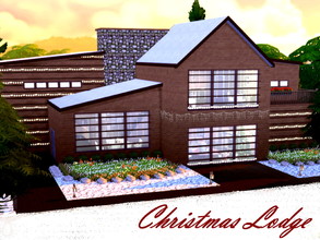 Sims 4 — Christmas Lodge by HazelSims3 — It's Christmas time!!! This is a wonderful cozy home for your sims! They will