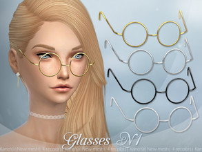 Sims 4 — KanoYa Glasses N1 by KanoYa — New mesh 4 recolors My mesh and my textures, dont edit please