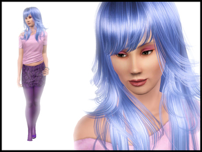Sims 3 — Aja Leith by Witchbadger — Based on the TV Series Jem and The Holograms - as there are many versions of these