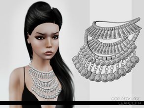 Sims 3 — LeahLillith Coin Necklace by Leah_Lillith — Coin Necklace fully recolorable hope you'll enjoy^^