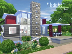 Sims 4 — Yuletide Modern by chemy — It's Christmas in this modern open concept home all decked out for the holidays!! The