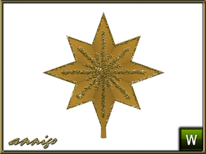 Sims 3 — Star for XMAS Tree Top 2014 by annigo — This is one of two different Tree Tops for my XMAS Tree Set 2014. Please