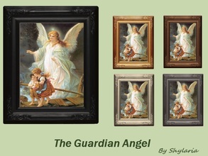 Sims 4 — The Guardian Angel Painting by Shylaria — This 19th century painting is one of the most beloved and reproduced