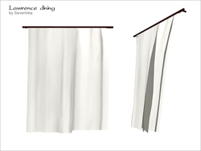 Sims 4 — Lawrence curtain right by Severinka_ — Fluttering translucent curtains from the set of 'Lawrence dining' on the
