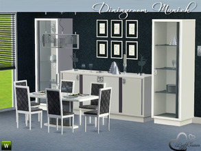 Sims 3 — Diningroom Munich for Sims 3 by BuffSumm — Modern! Stylish! Munich! This is the Sims 3 Version of the Diningroom