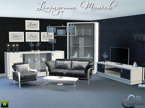 Sims 3 — Livingroom Munich for Sims 3 by BuffSumm — Modern! Stylish! Munich! The Sims 3 Version of the Livingroom Munich.