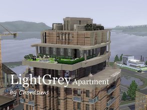 Sims 3 — LightGrey Apartment by ChordSims2 — A cool apartment for your stylish sims to live in. It's a two-floor