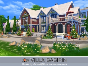 Sims 4 — Villa Sasirin by autaki — Villa for your sweet holiday. Christmas time and happy new year. Luxury styles.
