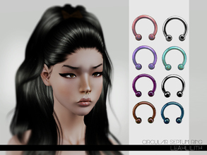 Sims 3 — LeahLillith Circular Septum Ring by Leah_Lillith — Circular Septum Ring first rign fully recolorable, rest of