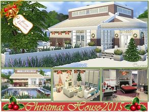 Sims 4 — S4-Christmas House-2015 by TugmeL — *Wishing you a creative New Year!.* Stylish modern Christmas house! Living