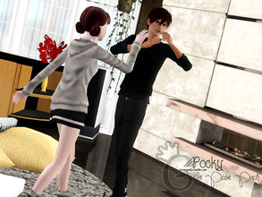 Sims 3 — Pocky Couple Pose Pack by Bby-L — Another Couple Pose pack.. =P You need to put pocky accessory on male sim for