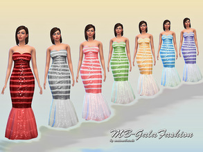 Sims 4 — MB-GalaFashion by matomibotaki — MB-GalaFashion, a chic formal dress in 8 color variations, createdt for Sims 4,