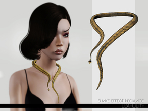Sims 3 — LeahLillith Snake Effect Necklace by Leah_Lillith — Snake Effect Necklace fully recolorable hope you'll enjoy^^