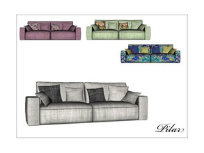 Sims 4 — SlideSofa by Pilar — Current Elegance, straight lines and sober