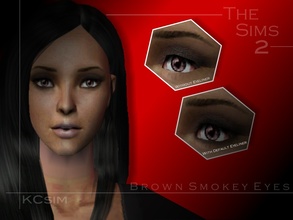 Sims 2 — Brown Smokey Eyeshadow  by KCsim — Can be best suited with any eyeliner of your choice :) Remember to adjust