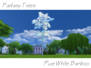 Sims 4 — Fantasy Tree - Pure White Bamboo by fonxi121994 — In a future society, where the color is forbidden, this pure
